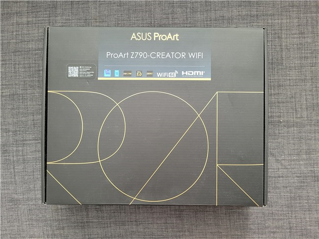 The box of the ASUS ProArt Z790-CREATOR WIFI