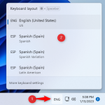 How to change the keyboard language on Windows 11