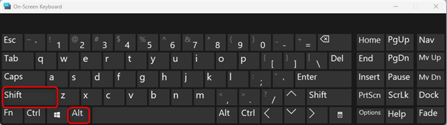 Left Alt + Shift changes the keyboard language