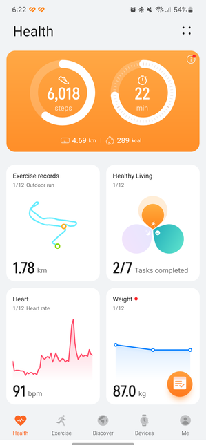 HUAWEI Health is easy to use