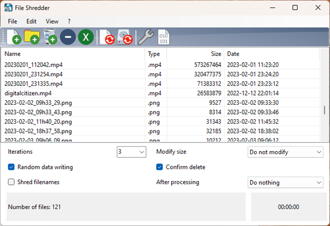 Alternate File Shredder offers a friendly user interface