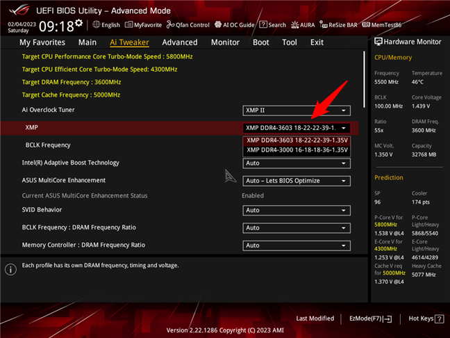 The Kingston FURY Beast DDR4 RGB Special Edition memory supports Intel XMP