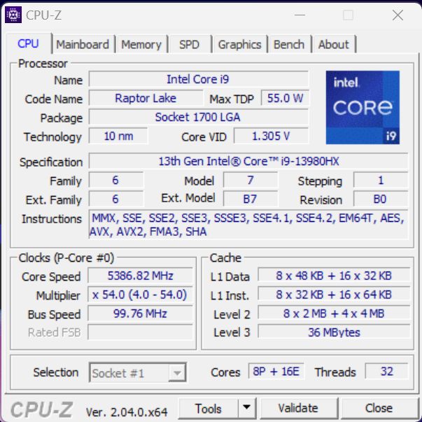 Details about the processor