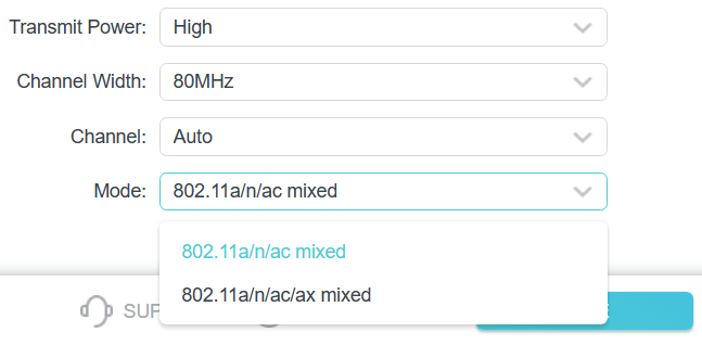 Wi-Fi 6 routers also use the 802.11ac standard on the 5 GHz band