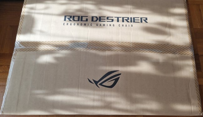 The box for ASUS ROG Destrier Ergo is huge and heavy