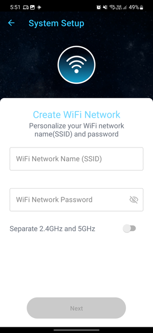 Configuring the Wi-Fi network