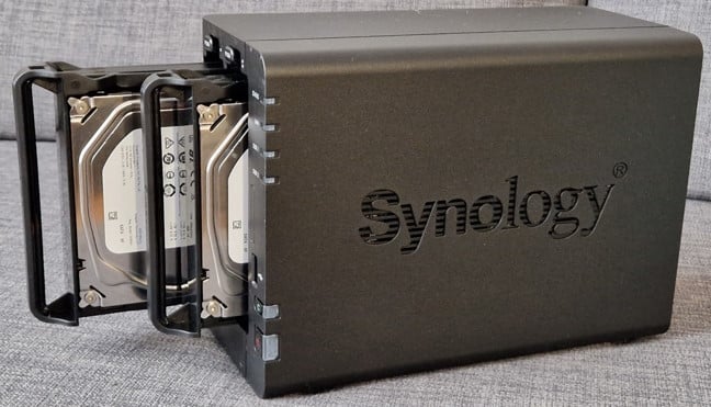 Installing two drives and using Synology’s Hybrid RAID (SHR) 