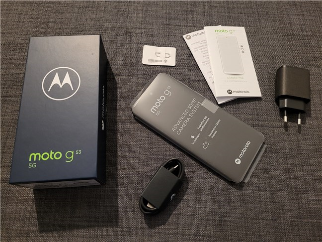 Smartphone Motorola Moto G53, 5G, RAM 6GB, Almacenamiento 128GB, Andro