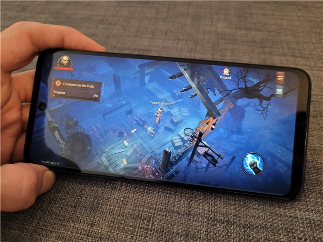 Gaming on the Motorola moto g53