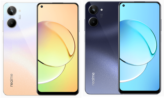 The color options for the Realme 10