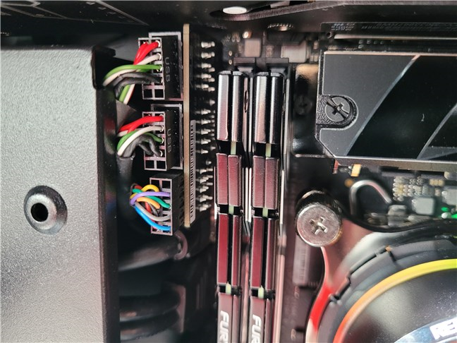 Internal USB and SATA ports are found on a riser card