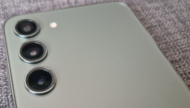 The cameras on the back of the smartphone
