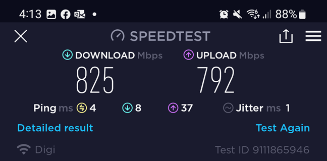 The speed you get on Wi-Fi 6