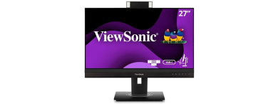 ViewSonic VG2756V-2K - Video Conference Monitor w/ Webcam & Ethernet, 27,  QHD, 90W USB C