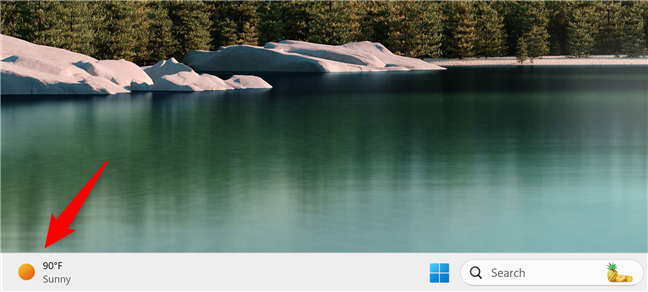 Use the Windows Widgets button