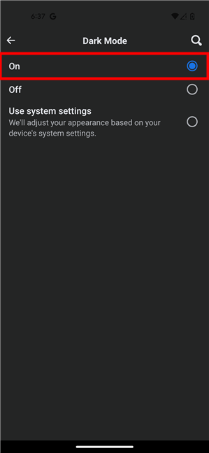 How to turn Dark Mode on in Facebook for Android