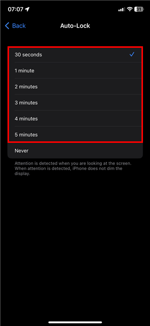How to change Auto-Lock on iPhone