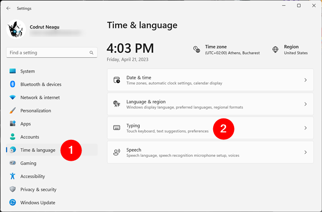 To change the keyboard language shortcut go to Settings > Time & language > Typing