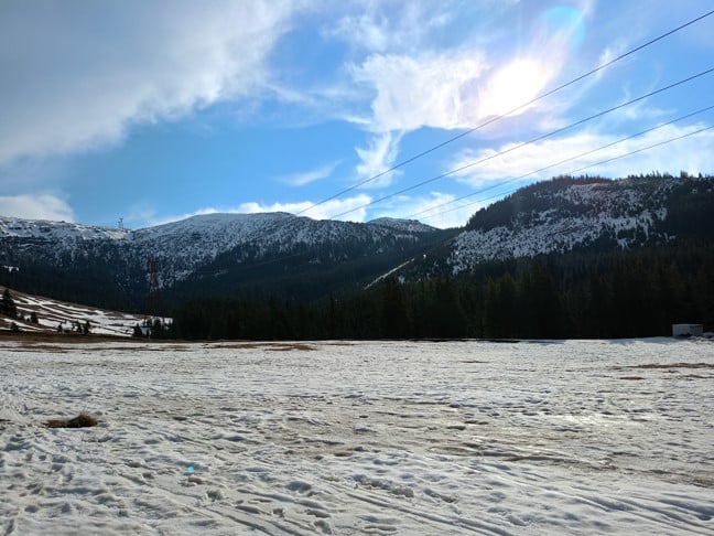 A winter landscape shot with the Realme C55