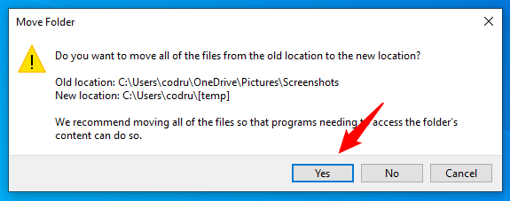 Move all captures to the new Windows screenshots folder