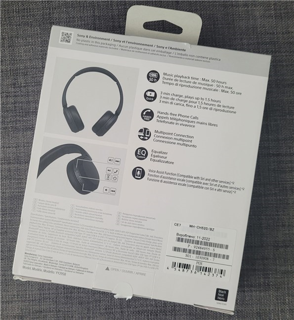 Sony WH-CH520 Wireless On-Ear Bluetooth Headphones Unboxing & Review