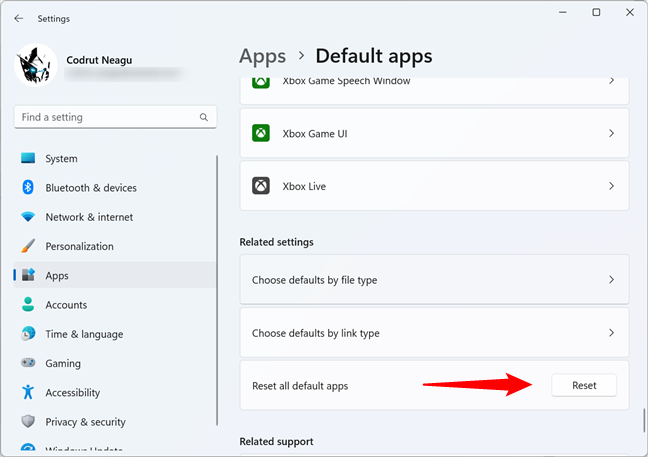 Reset the default apps in Windows 11 to Microsoftâ€™s defaults