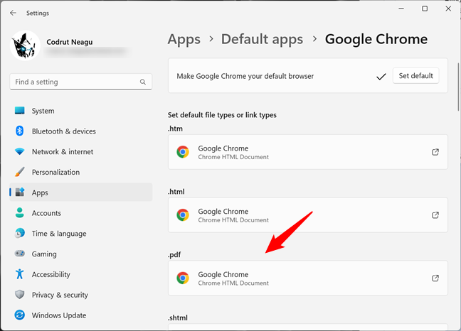 Google Chrome is the default PDF viewer