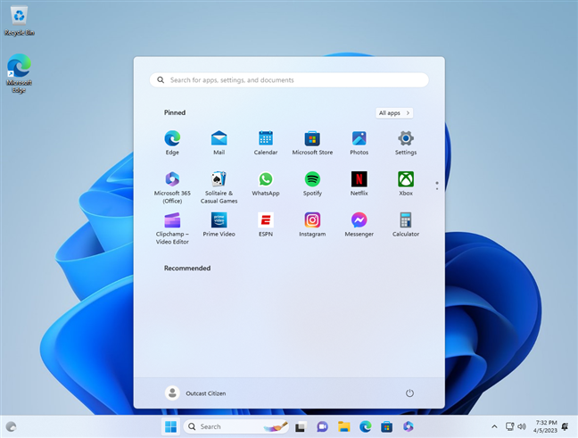 Windows 11's Start Menu and taskbar