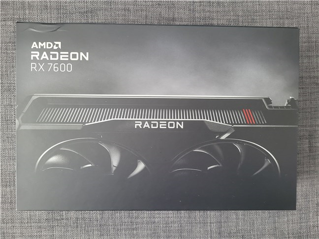 The box of the AMD Radeon RX 7600