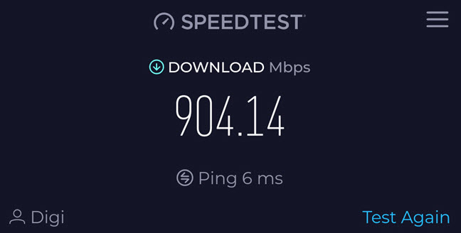 The speed you get on Wi-Fi 6