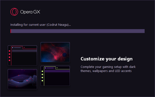 Installing Opera GX