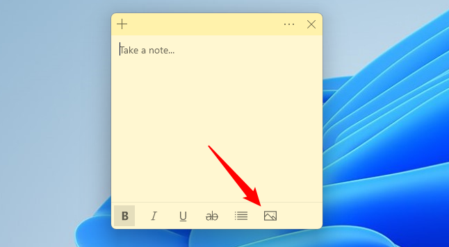 How to add images to Sticky Notes