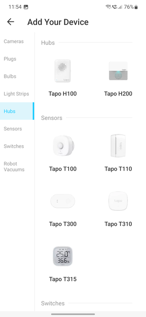 First, add the Tapo H200 to the Tapo app