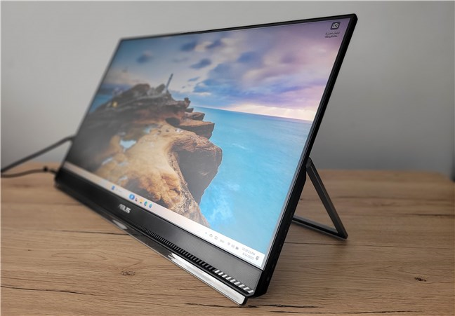 The ASUS ZenScreen MB249C has a built-in kickstand