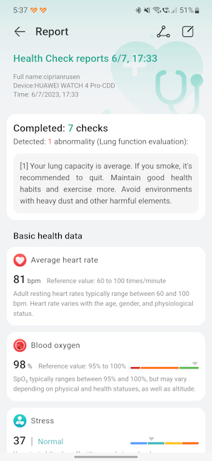 You can get a complete Health Check report