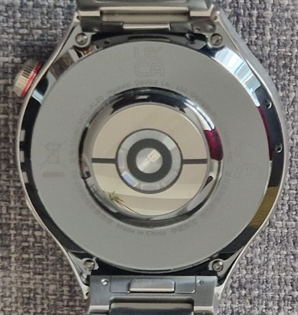 The back of the HUAWEI Watch 4 Pro