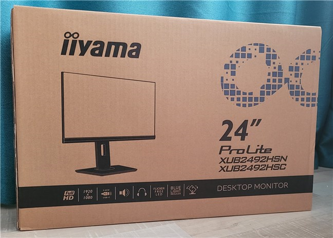 The box of the IIYAMA ProLite XUB2492HSC-B5