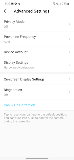 You should configure the camera's advanced settings