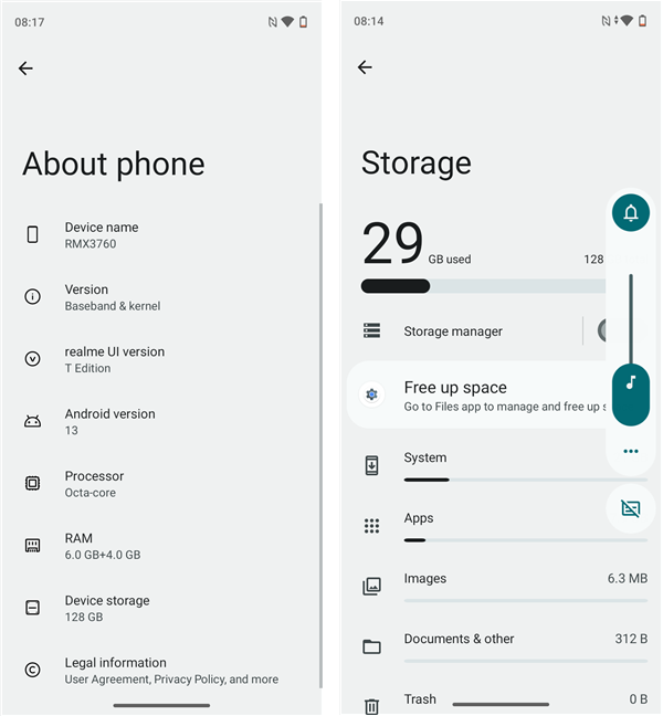 realme C53: System details