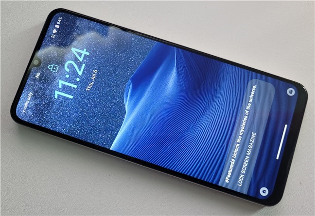 The realme C53's screen is large