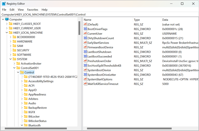 The Windows Registry in Windows 11