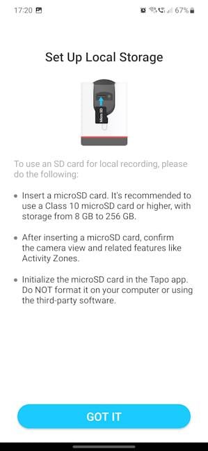 You can use a microSD card