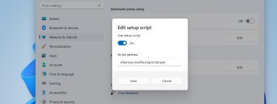 How to set the proxy settings in Windows 11