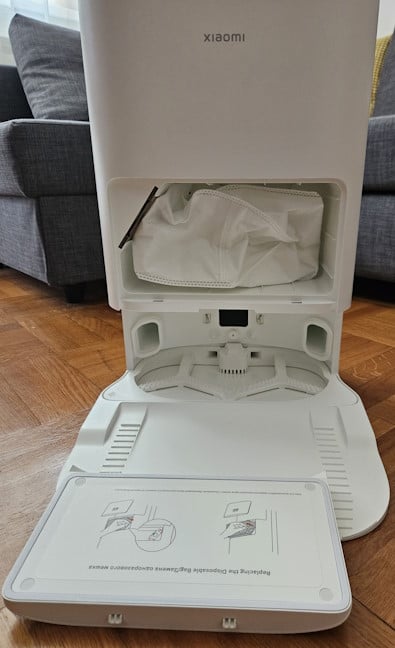 A dust bag is already installed for you