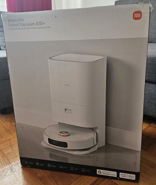 Xiaomi Robot Vacuum X10+ arrives in a huge box