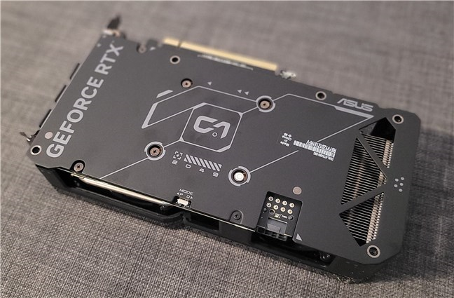 ASUS Dual GeForce RTX 4060 OC Edition features a metallic backplate