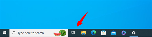 The Task View button on the taskbar