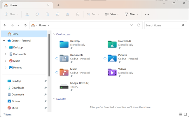 File Explorer in Windows 11