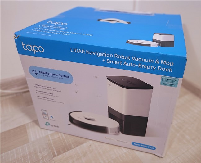 The packaging for TP-Link Tapo RV30 Plus