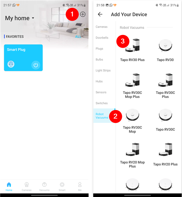 Adding the TP-Link Tapo RV30 Plus to the Tapo app